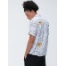 Men Fun Cartoon Animal Doodle Beach Short Sleeve Shirt