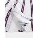 Mens Breathable Multi Color Stripe Chest Pocket Short Sleeve Shirts