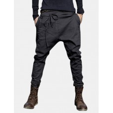 Mens Fashion Harem Pants Baggy Slacks Trousers Sportwear Casual Jogger Pants