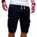 Mens Casual Multi Pockets Drawstring Waist Outdoor Sports Cargo Shorts