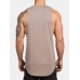 Mens Summer Sleeveless Cotton Breathable Sweat Loose Fit Workout Tank Tops