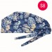 Cartoon Print Floral Elegance Tie-back Surgical Caps Scrub Hat