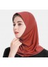 Muslim Hijab Scarf Women Solid Crystal Hemp