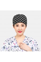 Nurse's Cotton Printed Beanie Hat Surgical Cap Scrub Caps