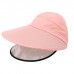 COLLROWN Women's Summer Sun Hat Double-layer Removable Sun Visor Big-edge Anti-UV