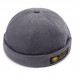 Men Women Couples Adjustable Solid Corduroy Velvet Brimless Hats Retro Crimping Bucket Cap