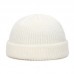 Unisex Solid Color Knitted Wool Hat Skull Cap Beanie