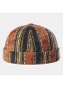 Corduroy Brimless Skull Cap Stripe Multicolor Customized Hats